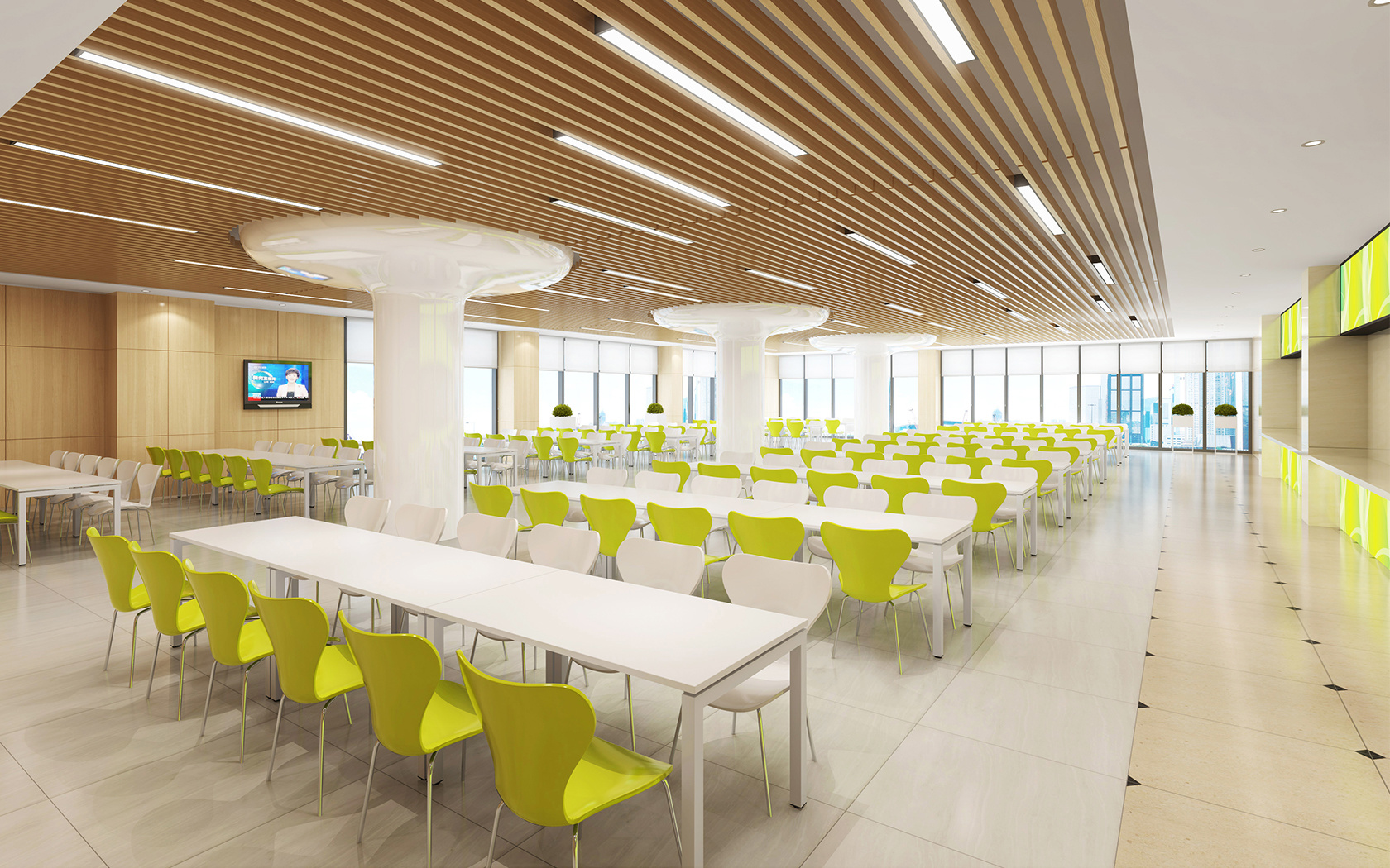 飯?zhí)眉揖?><p> 1.優(yōu)雅設(shè)計提升舒適感</p><p> 家具的設(shè)計直接影響著學(xué)生的用餐氛圍。現(xiàn)代、簡約的設(shè)計風(fēng)格可以提升視覺愉悅感，而符合人體工學(xué)的座椅和桌子則保障舒適度。舒適的用餐環(huán)境能夠有效緩解學(xué)生的疲勞，讓用餐成為一天中放松的時刻。</p><p> 2.靈活布局支持社交互動</p><p> 靈活可調(diào)的家具布局能夠促進(jìn)學(xué)生間的互動和交流。長桌和開放式座位安排為小組討論和社交活動提供了便利，同時單獨的小桌設(shè)置也適合希望獨處的學(xué)生。這樣的多樣化布局可以滿足不同需求，從而提升學(xué)生的用餐體驗。</p><p> 3.耐用材料保障安全衛(wèi)生</p><p> 飯?zhí)眉揖呤褂媚陀们乙子谇鍧嵉牟牧?，能夠確保安全衛(wèi)生的用餐環(huán)境。不易損壞和抗菌的材料不僅降低了維護(hù)成本，還能有效防止細(xì)菌滋生，保障學(xué)生健康。</p><p> 4.趣味設(shè)計營造愉悅氛圍</p><p> 運用色彩豐富、造型新穎的家具設(shè)計，可以有效營造輕松愉悅的用餐氛圍。趣味性的設(shè)計能夠激發(fā)學(xué)生的創(chuàng)造力和想象力，讓用餐空間更加吸引人，成為學(xué)生們喜歡停留的地方。</p><p> 5.科技融入提升便捷性</p><p> 現(xiàn)代化的飯?zhí)眉揖哌€可以結(jié)合科技元素，如內(nèi)置充電插座、無線網(wǎng)絡(luò)或智能點餐系統(tǒng)，這些設(shè)計可以極大地提升學(xué)生的用餐便捷性，使飯?zhí)眉揖卟粌H僅是提供用餐的設(shè)施，更成為日常學(xué)習(xí)生活的一部分。</p><p> 結(jié)論</p><p> 學(xué)校飯?zhí)眉揖叩脑O(shè)計和配置，直接影響學(xué)生的用餐體驗。通過精心設(shè)計的家具，學(xué)校可以為學(xué)生提供一個舒適、安全和充滿活力的用餐環(huán)境。這不僅有助于學(xué)生的身心健康，也提升了他們的整體學(xué)習(xí)體驗。合理的家具配置是學(xué)校提高教育服務(wù)質(zhì)量，營造良好學(xué)習(xí)氛圍的一項重要舉措。</p> 		</div>
		<div   id=